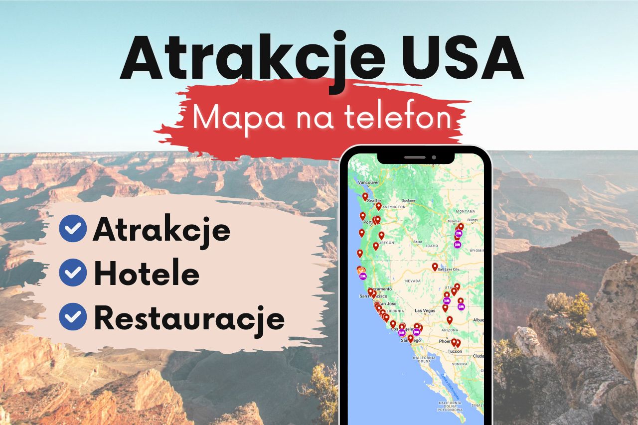 Mapa atrakcji USA