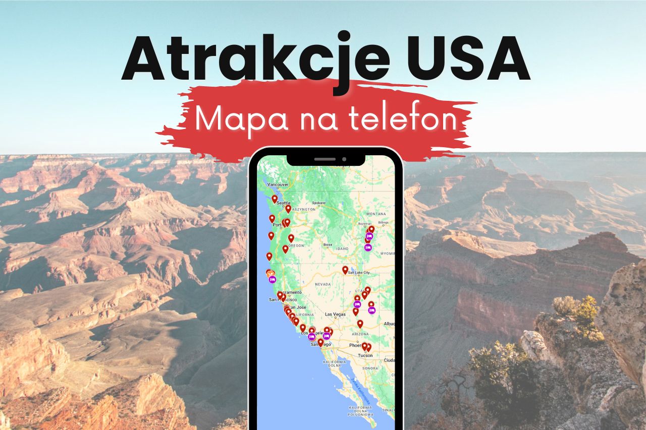 Mapa atrakcji USA